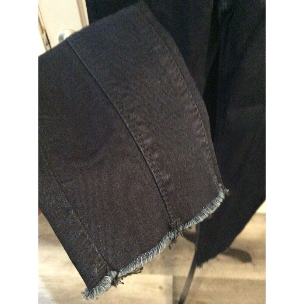 New NWT Denim Blvd High Waist Button Fly Skinny Frayed Hem jeans Size 9 - Picture 2 of 9